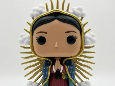 Funko style Our Lady of Guadalupe AI
