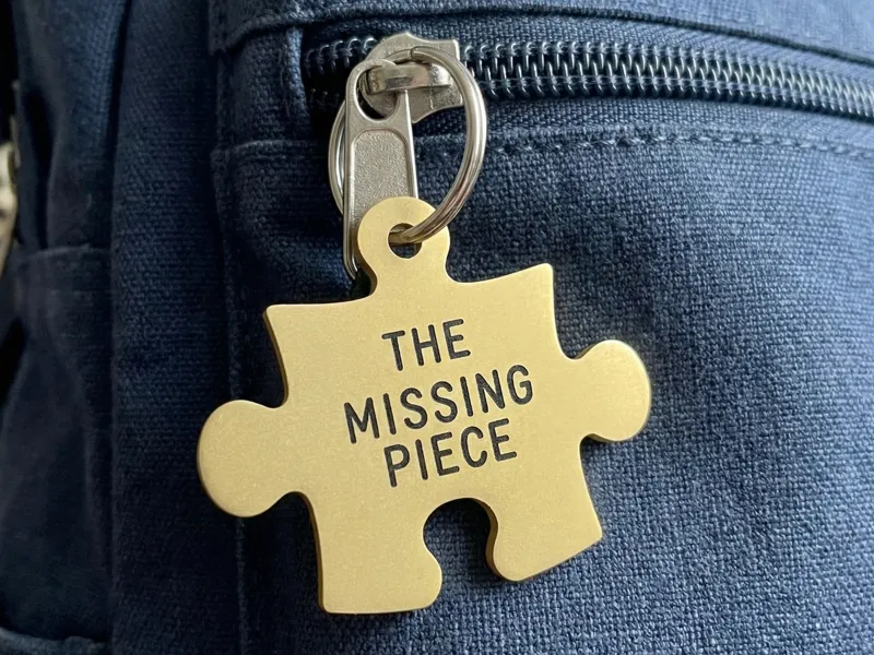 Romantic Puzzle Tag "The Missing Piece"