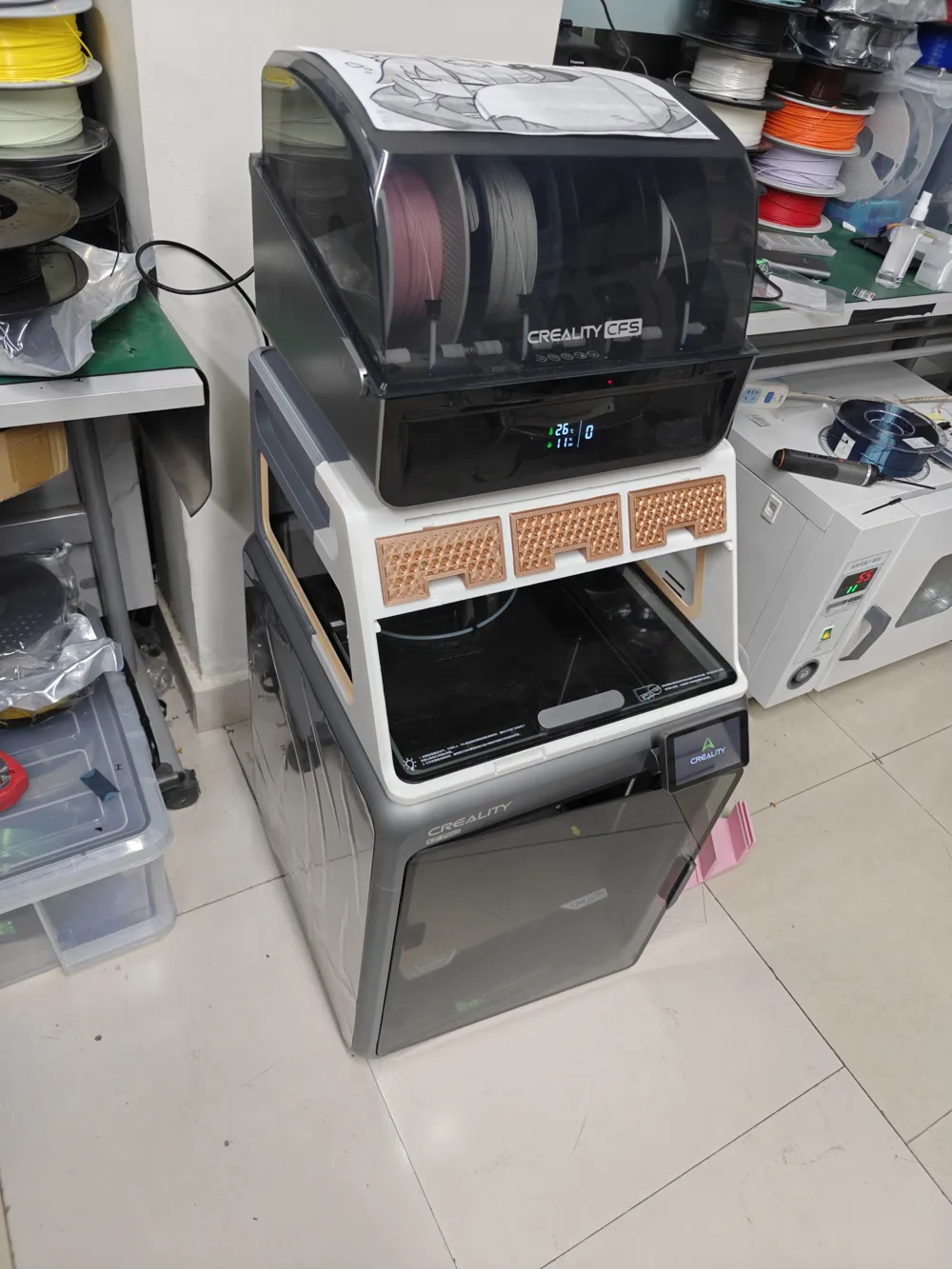 Creality K2 Pro multi-functional CFS riser - Free 3D Print Model ...