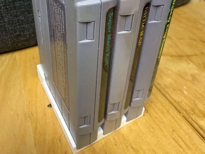 Parametric SNES Cart Rack for Shelf Display