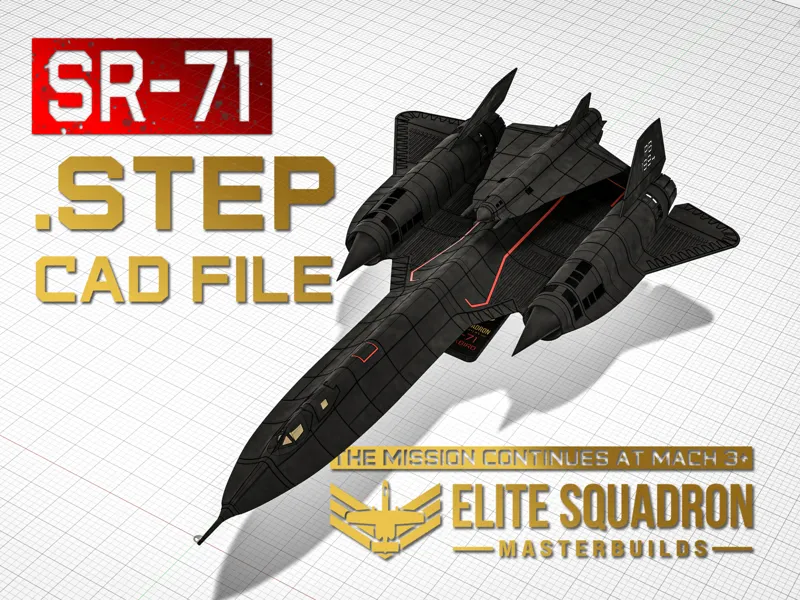 SR-71 - MasterBuild - SnapKit - .STEP, CAD file
