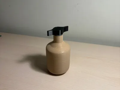 tiny hermetic bottle for seeds or dried fruit