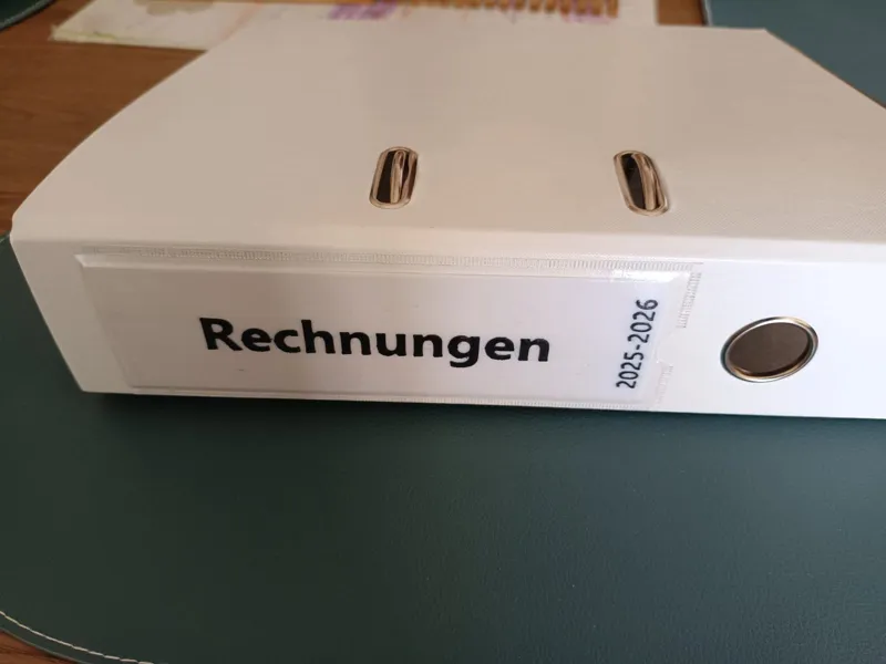 Aktenordner Beschriftung