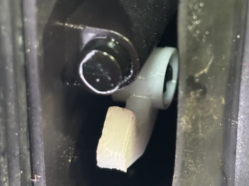 BMW i3 Charge port door actuator lock hook