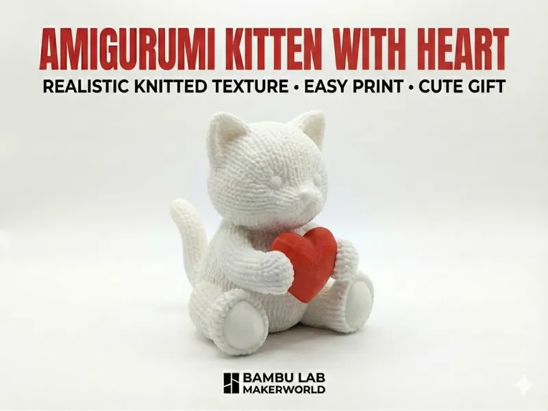 Amigurumi Kitten Love - Knitted Texture
