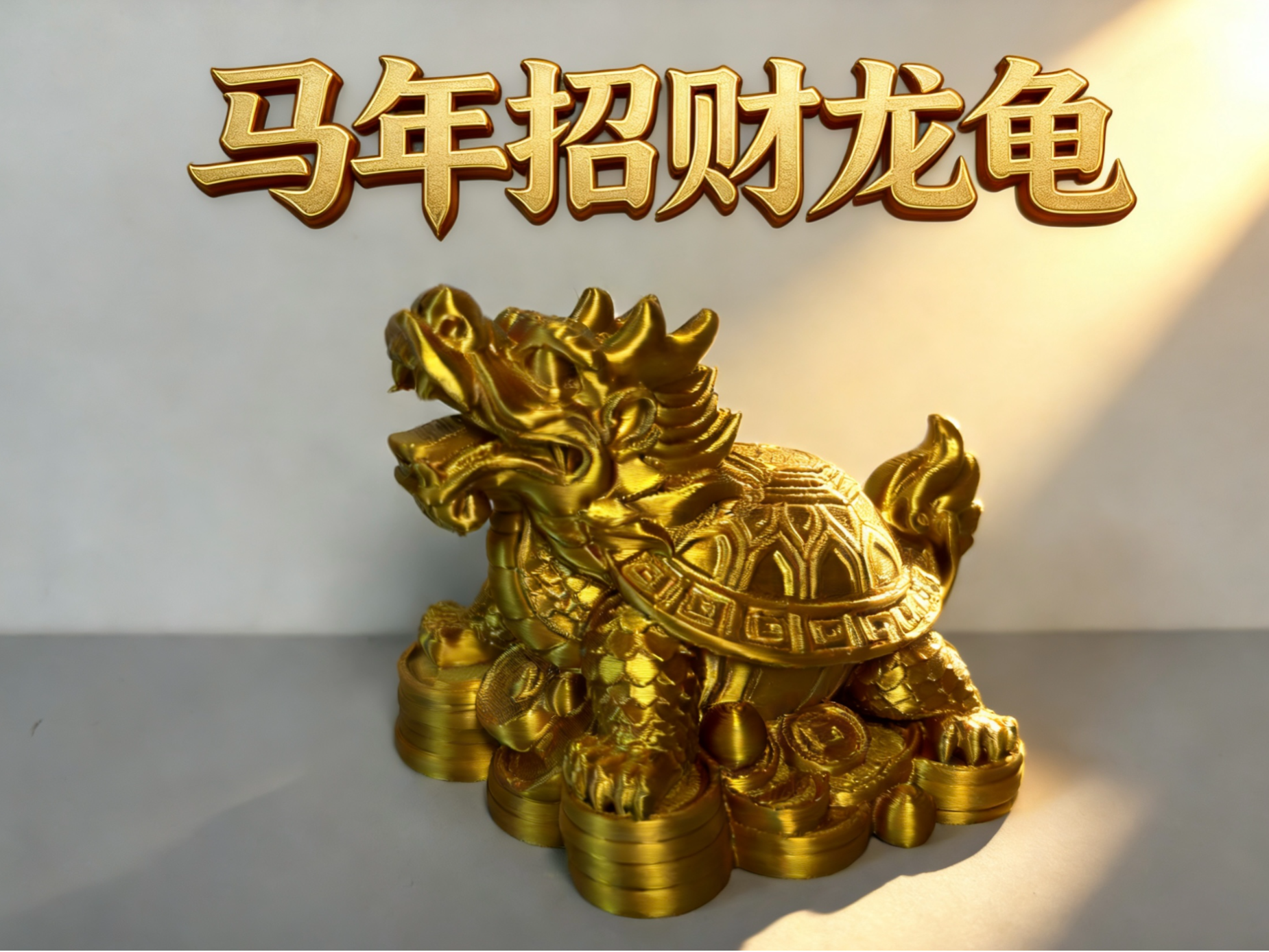 马年招财长寿龙龟 