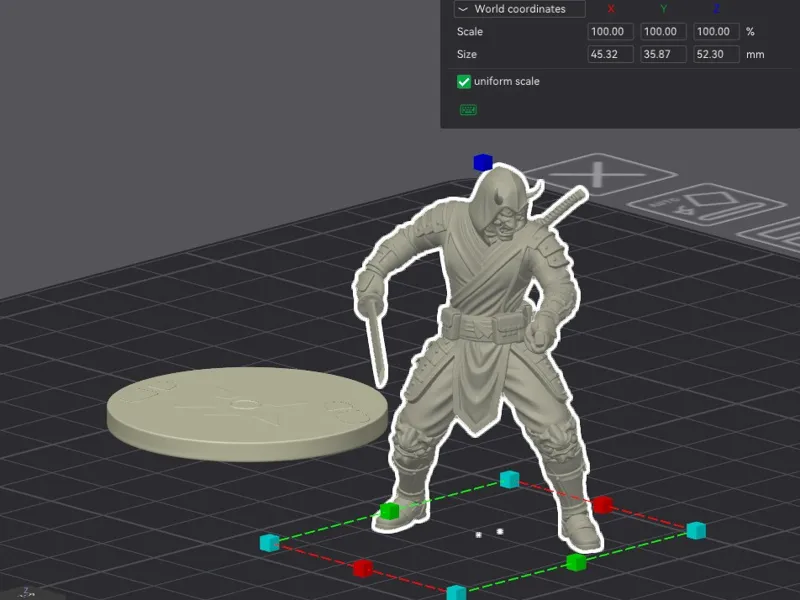 Ninja Oni Warrior Miniature.