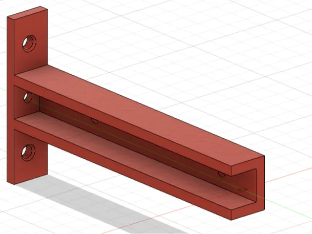 Robuster Winkel für 16 mm Regalbretter 