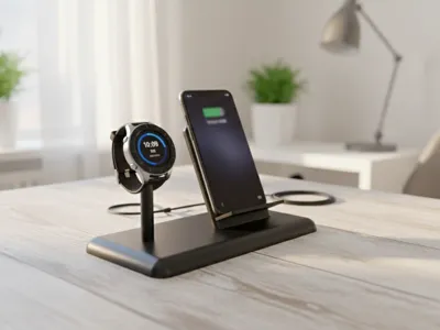Galaxy watch and phone dock