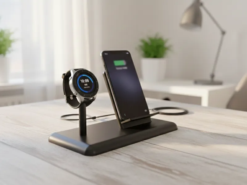 Galaxy watch and phone dock