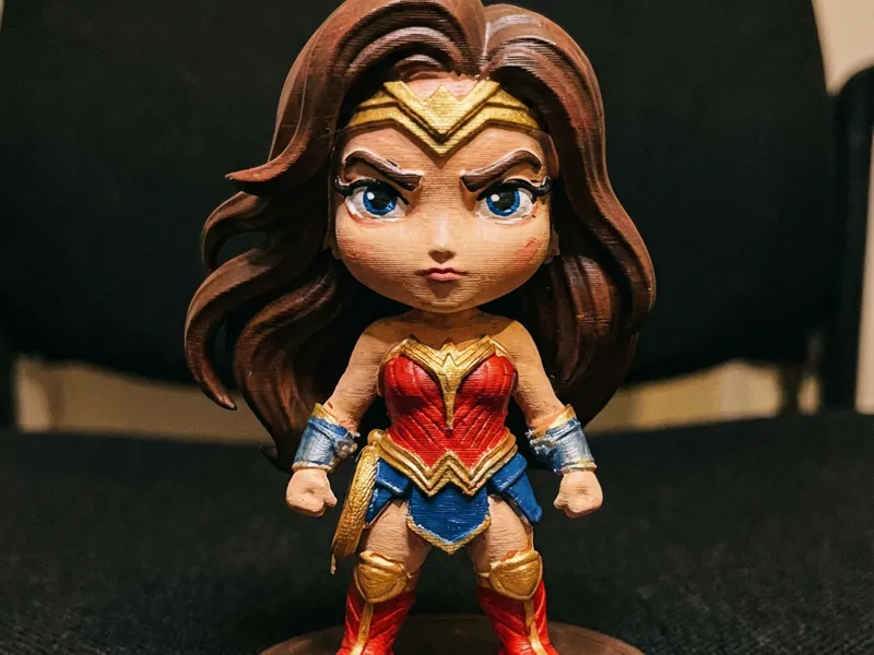 Wonder Woman Chibi Figure | DC Comics Fan Art