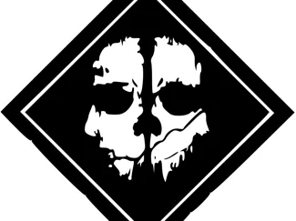 llavero de parche del COD GHOST