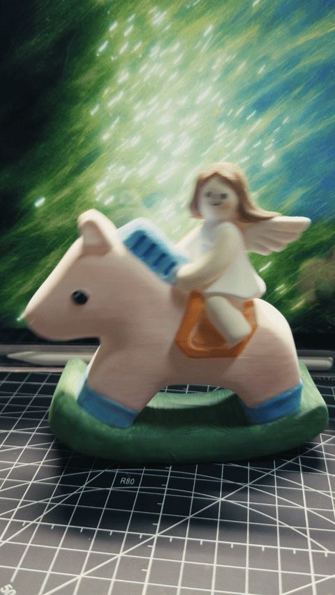 骑马小女孩
