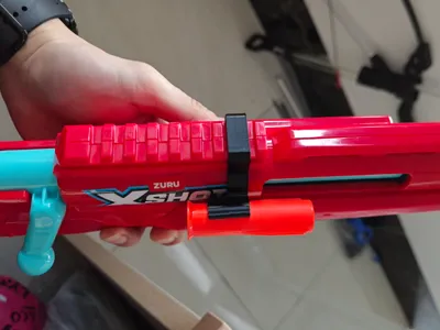 ZURU X-SHOT Shell-Ejecting Soft Dart Blaster with Lifesaving Darts