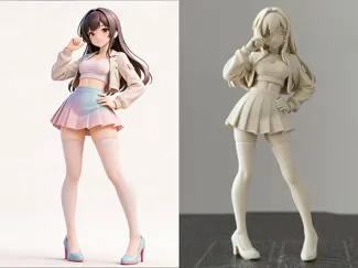 动漫女孩 手办