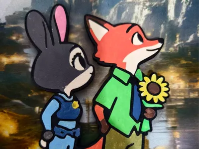 Zootopia Refrigerator Magnet