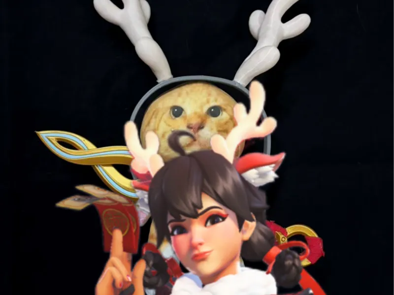 禄神雾子鹿角cosplay头箍守望先锋overwatch