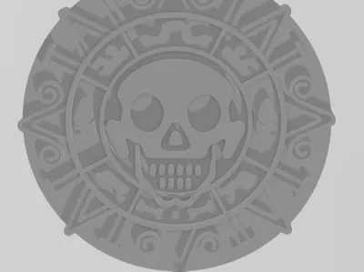 Pirates of the Caribbean coin medallion