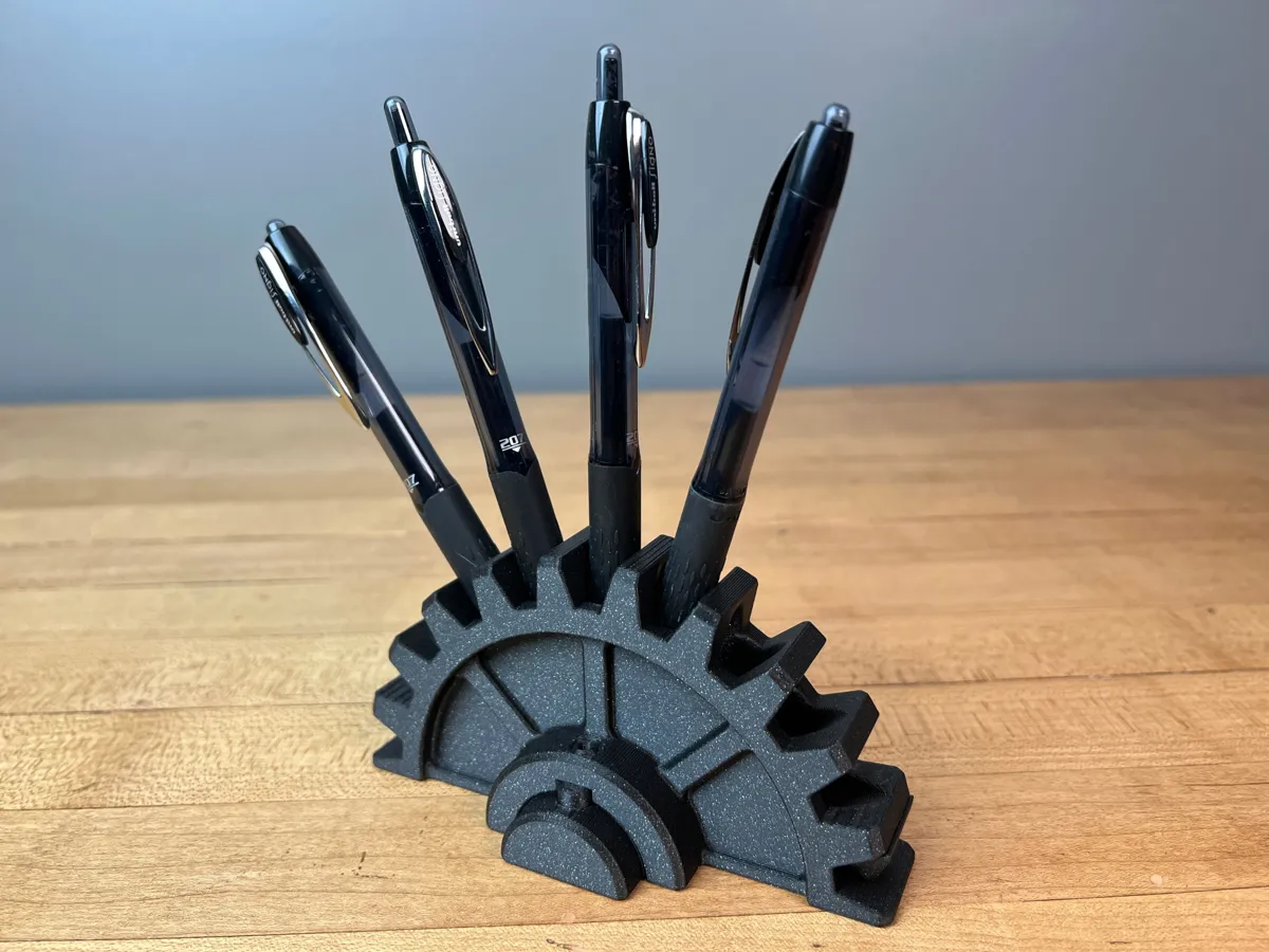 Pencil Holder Gear Free 3D Print Model MakerWorld pencil-holder-gear-free-3d-print-model-makerworld