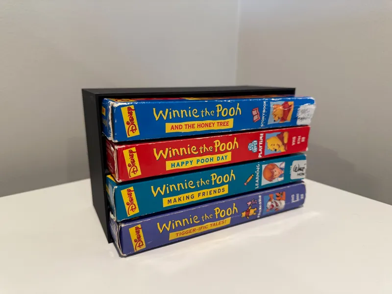 VHS Tape Stand and Wall Mount