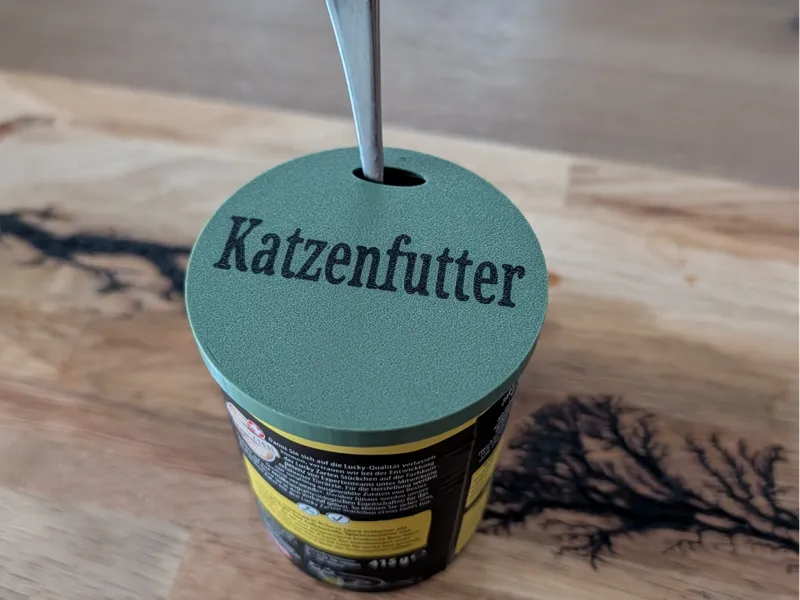 Deckel für Katzenfutterdosen