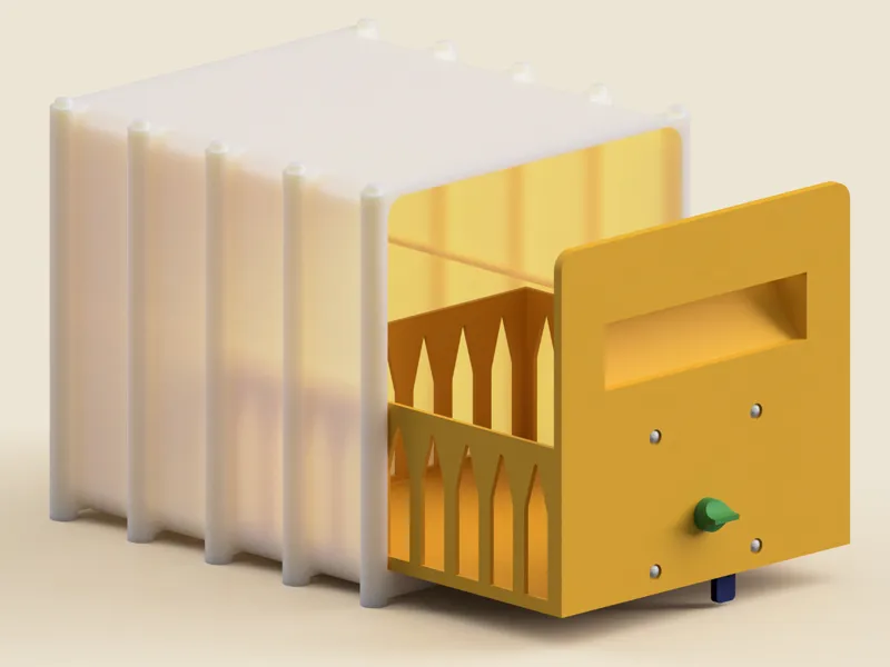 Table-top Storage unit [Lockable & Compact Drawer]