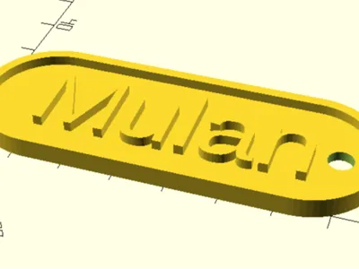 OpenSCAD keychain