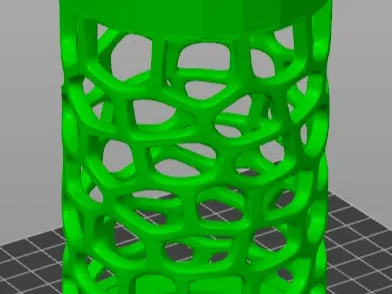 Multi funcional voronoi cylinder vase lamp G0001
