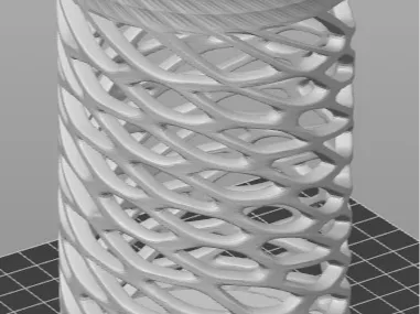 Multi funcional voronoi vase holder lamp G0002