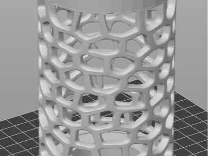 Multi funcional voronoi vase holder lamp G0003