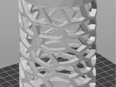 Multi funcional voronoi vase holder lamp G0004