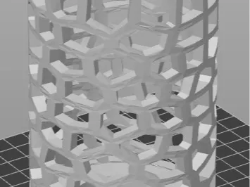 Multi funcional voronoi vase holder lamp G0005