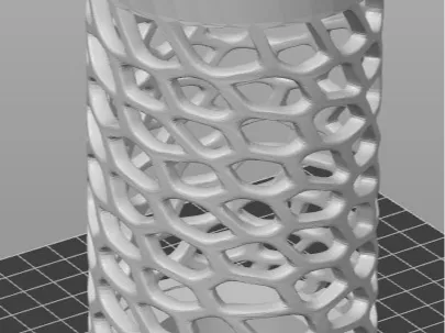 Multi funcional voronoi vase holder lamp G0007