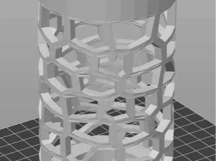 Multi funcional voronoi vase holder lamp G0009
