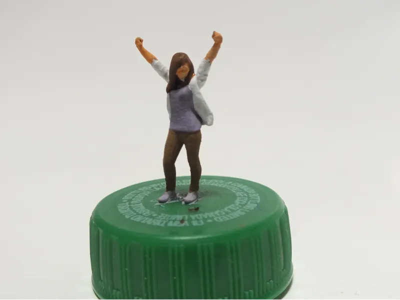 girl cheering