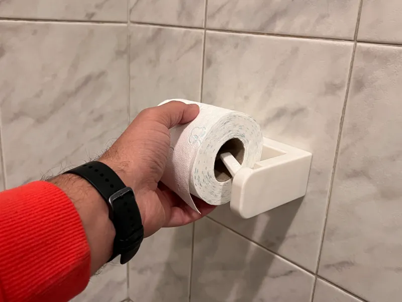 Toile paper holder quick release