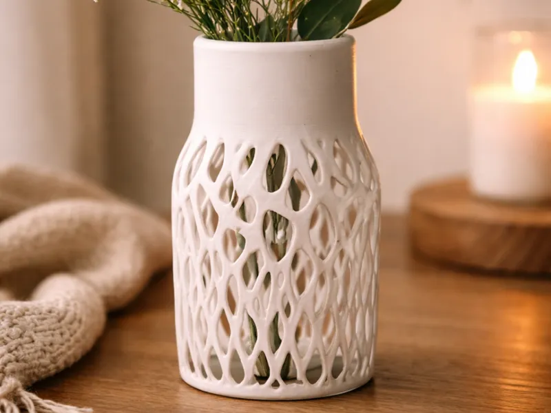 Meshy Rooted Elegance flower pot