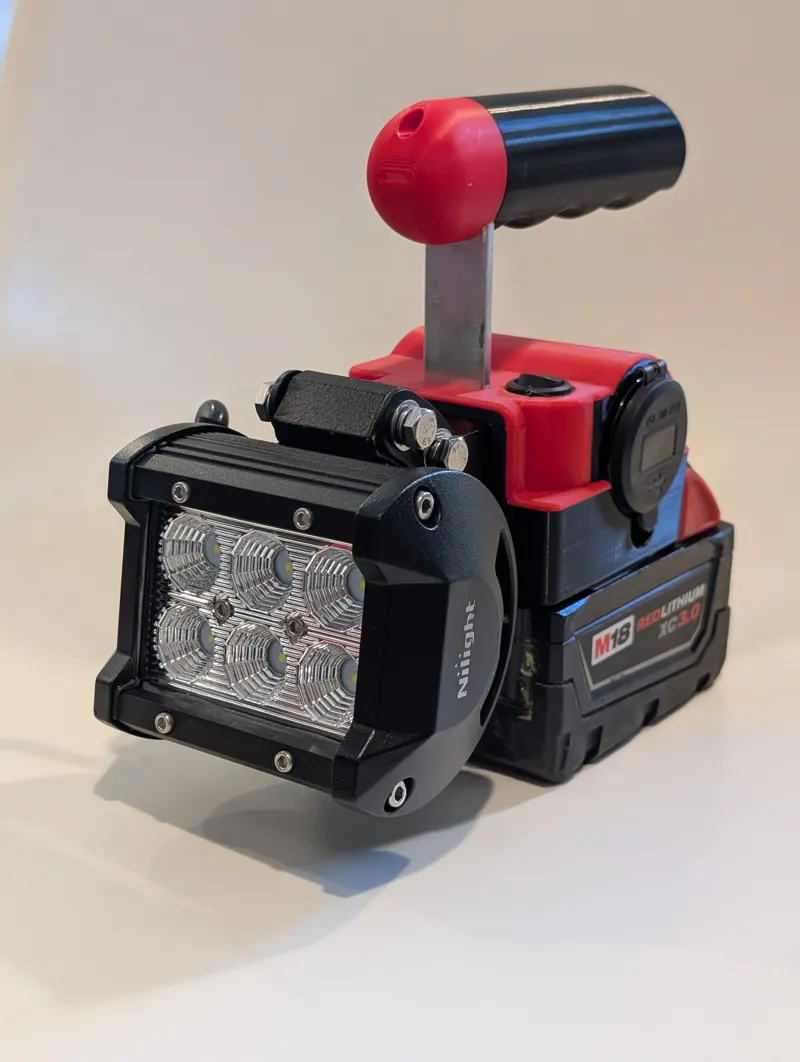 Milwaukee M18 Compatible Flashlight & USB Charger