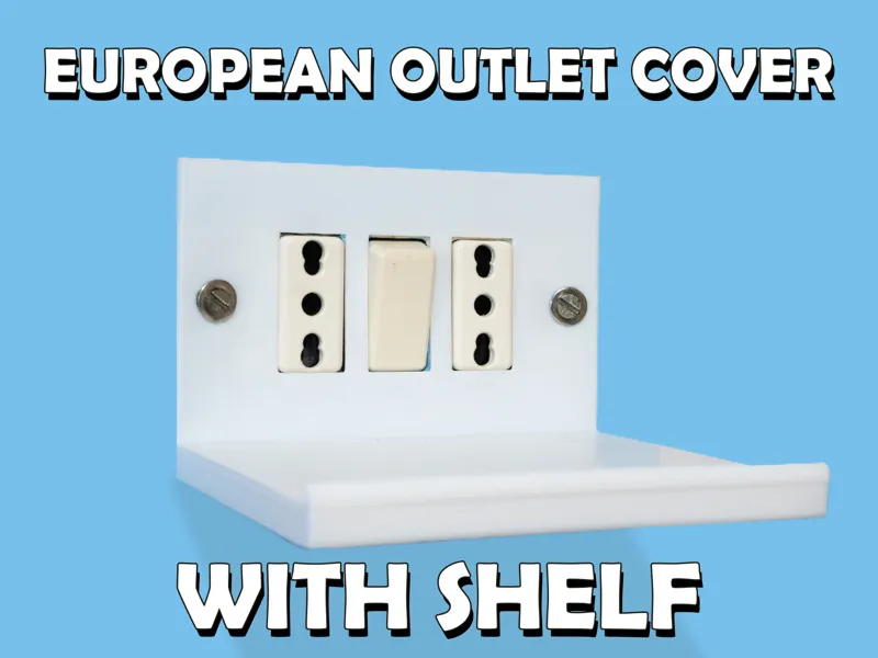 European / Italian Outlet cover with shelf!