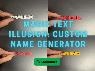 Magic Text Illusion - Custom Name Generator
