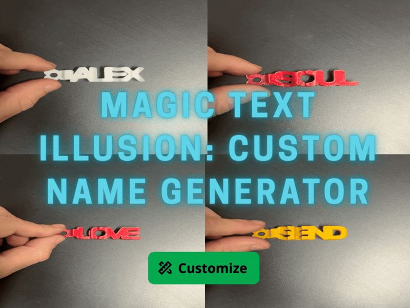 Magic Text Illusion - Custom Name Generator