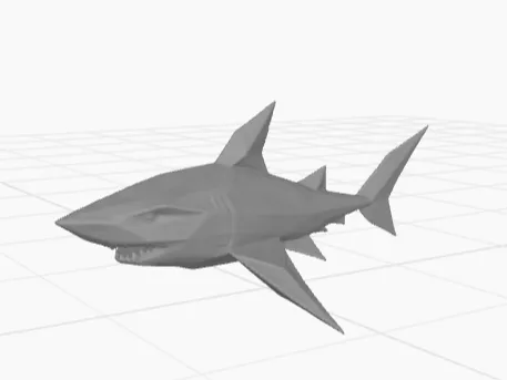 Shark with geometric forms