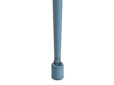 Powder funnel with bushings