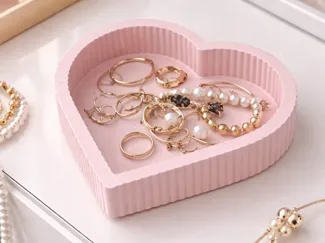 Heart-shaped Minimal Jewelry Tray