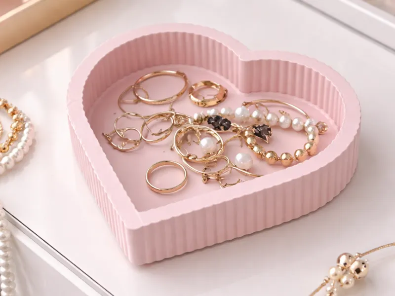 Heart-shaped Minimal Jewelry Tray