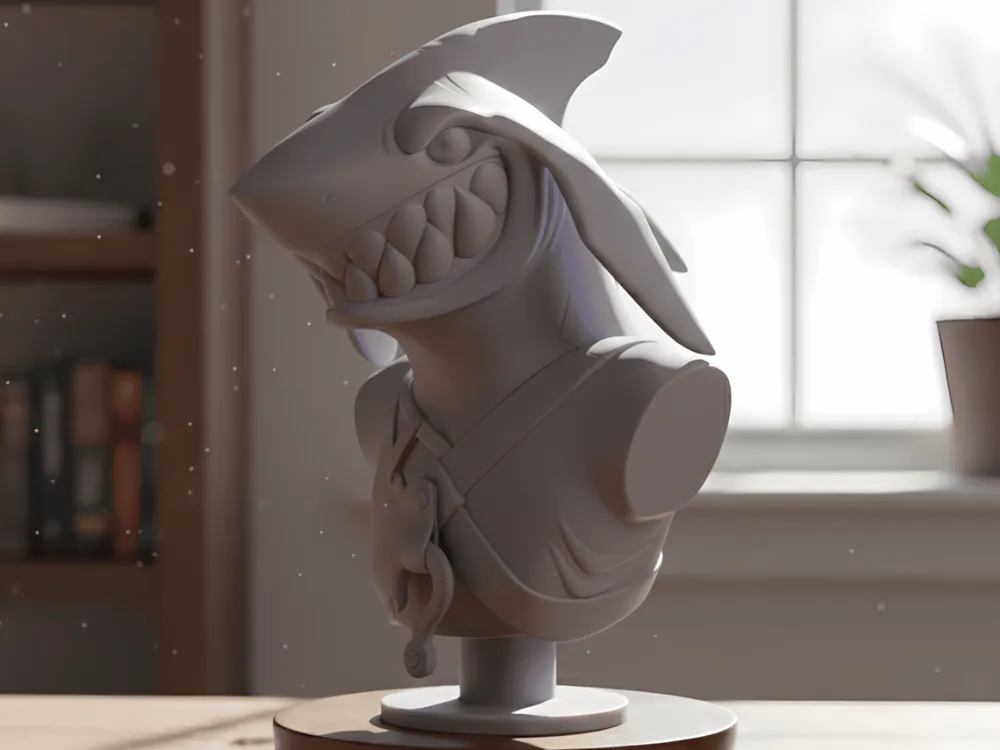 Mako bust - Brawlhalla Fan Art - Free 3D Print Model - MakerWorld