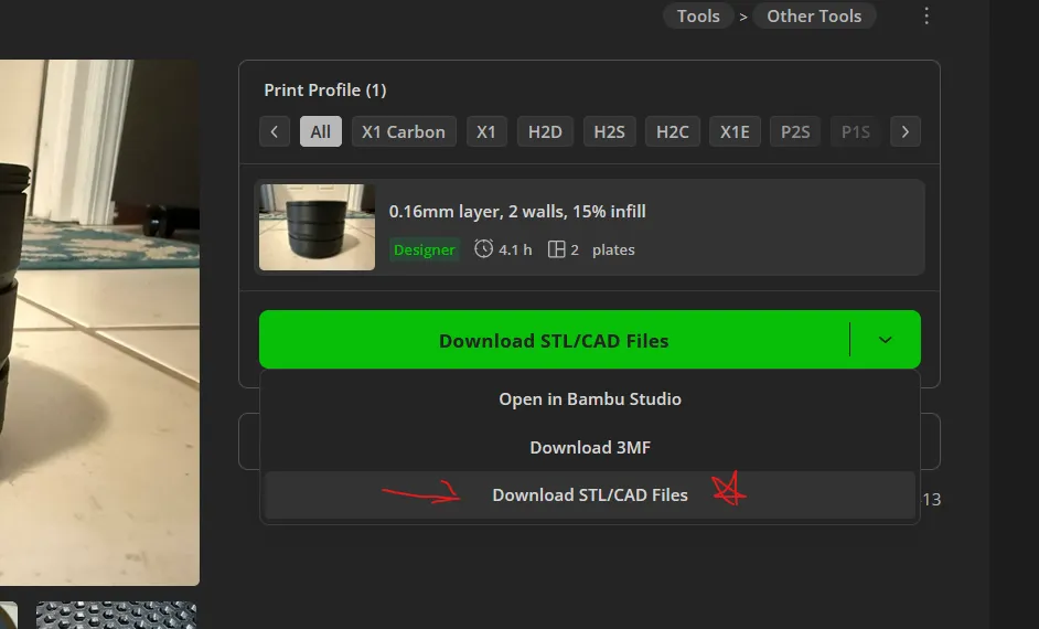 Find other sizes downloads under the download drop down menu