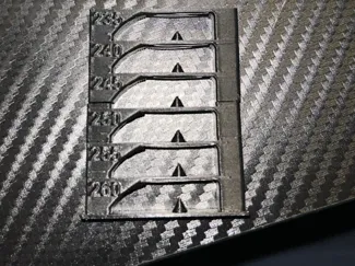 PETG optimized temp tower with custom Gcode
