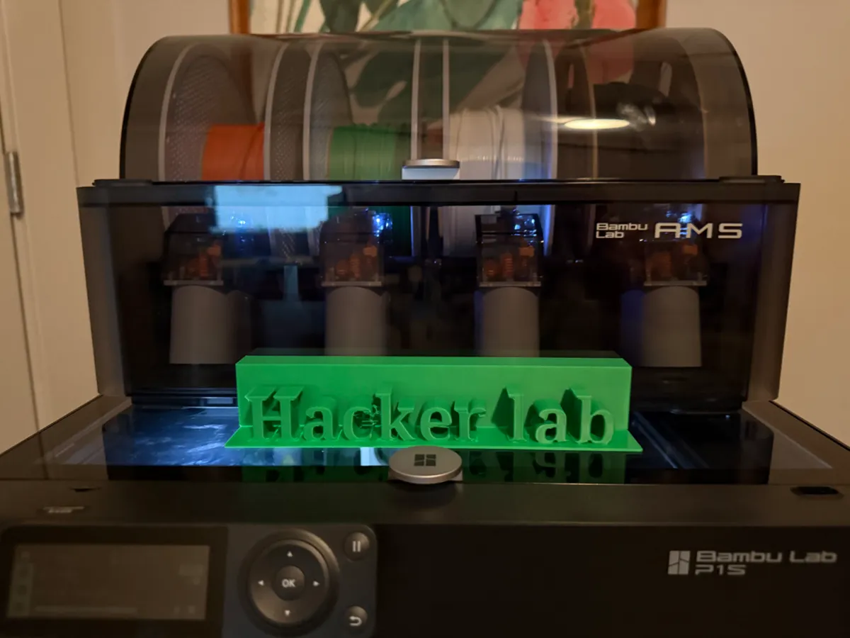 hacker lab sign - Free 3D Print Model - MakerWorld