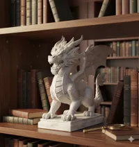 Statue de dragon en colère — photo 1